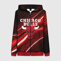 Женская толстовка на молнии CHICAGO BULLS