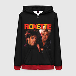 Толстовка на молнии женская Roxette, цвет: 3D-красный