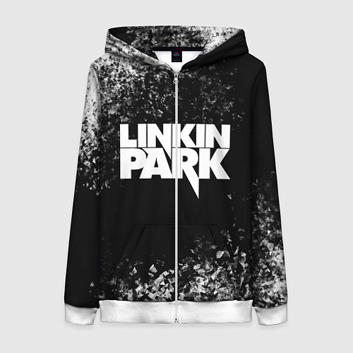 Женская толстовка на молнии Linkin Park / 3D-Белый – фото 1