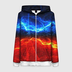 Женская толстовка на молнии Лёд и огонь