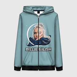 Толстовка на молнии женская BILLIE EILISH, цвет: 3D-черный