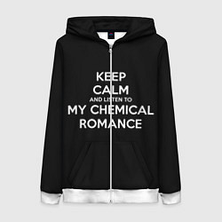 Толстовка на молнии женская My chemical romance, цвет: 3D-белый