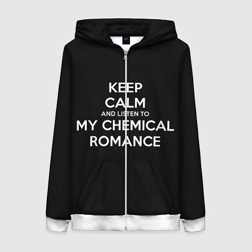 Женская толстовка на молнии My chemical romance / 3D-Белый – фото 1