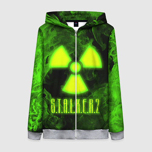 Женская толстовка на молнии STALKER 2 / 3D-Меланж – фото 1
