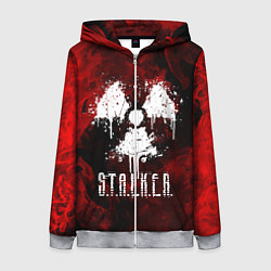 Толстовка на молнии женская STALKER 2, цвет: 3D-меланж