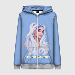 Толстовка на молнии женская Ariana Grande Ариана Гранде, цвет: 3D-меланж