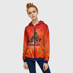 Толстовка на молнии женская Apex Legends, цвет: 3D-синий — фото 2