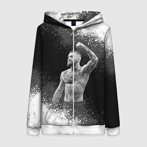 Женская толстовка на молнии Conor McGregor / 3D-Белый – фото 1