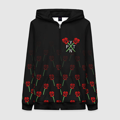 Женская толстовка на молнии Payton Moormeier: TikTok / 3D-Черный – фото 1