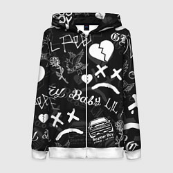 Женская толстовка на молнии LIL PEEP