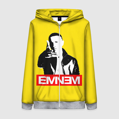 Женская толстовка на молнии Eminem / 3D-Меланж – фото 1