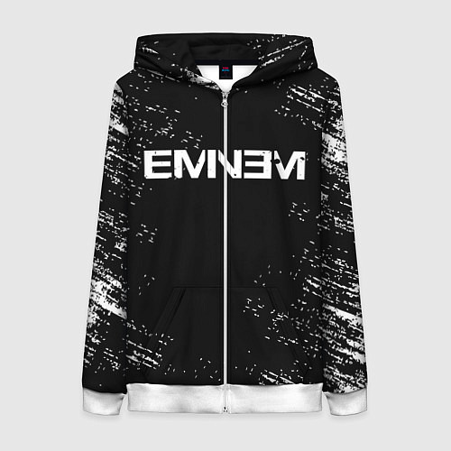 Женская толстовка на молнии EMINEM / 3D-Белый – фото 1