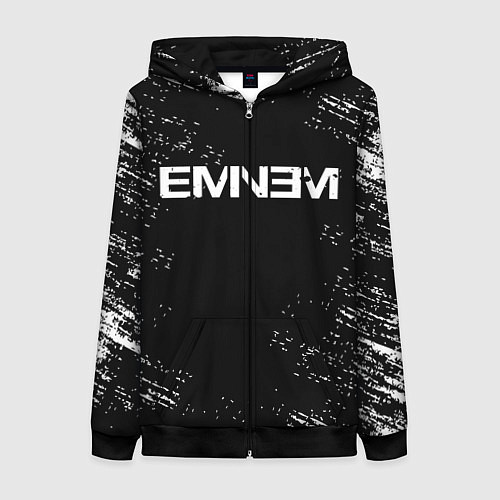 Женская толстовка на молнии EMINEM / 3D-Черный – фото 1