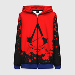 Толстовка на молнии женская Assassin’s Creed, цвет: 3D-синий