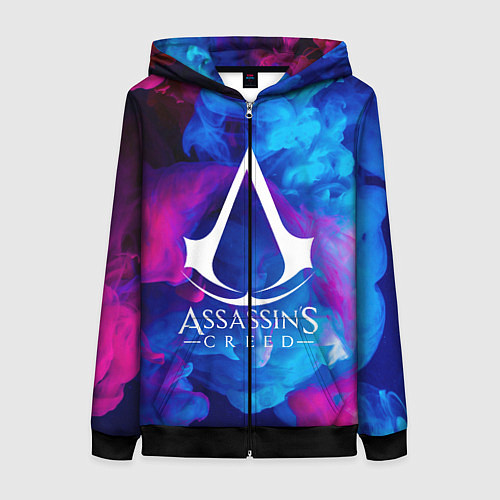 Женская толстовка на молнии ASSASSINS CREED / 3D-Черный – фото 1