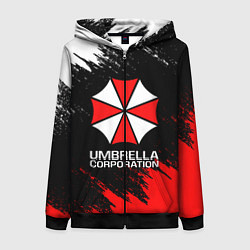 Толстовка на молнии женская UMBRELLA CORP, цвет: 3D-черный