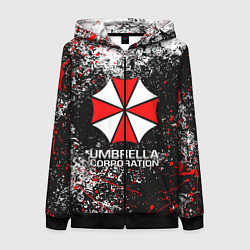 Толстовка на молнии женская UMBRELLA CORP, цвет: 3D-черный