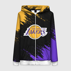 Женская толстовка на молнии LA LAKERS