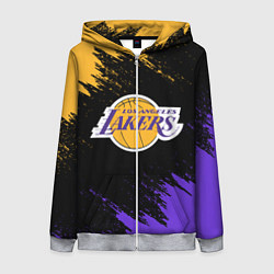 Женская толстовка на молнии LA LAKERS