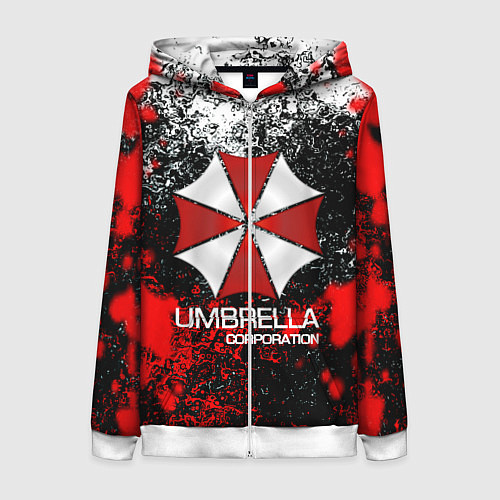 Женская толстовка на молнии UMBRELLA CORP / 3D-Белый – фото 1