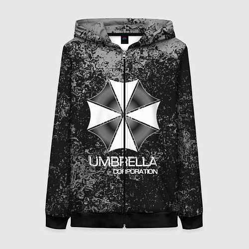 Женская толстовка на молнии UMBRELLA CORP / 3D-Черный – фото 1