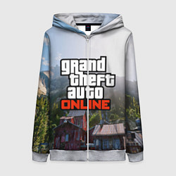 Толстовка на молнии женская GTA Online, цвет: 3D-меланж