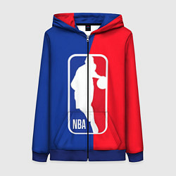 Толстовка на молнии женская NBA Kobe Bryant, цвет: 3D-синий