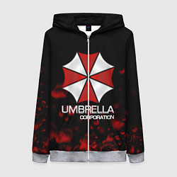 Толстовка на молнии женская UMBRELLA CORP, цвет: 3D-меланж