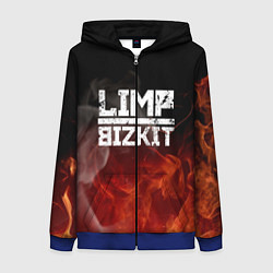 Толстовка на молнии женская LIMP BIZKIT, цвет: 3D-синий