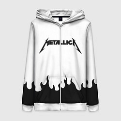 Женская толстовка на молнии METALLICA