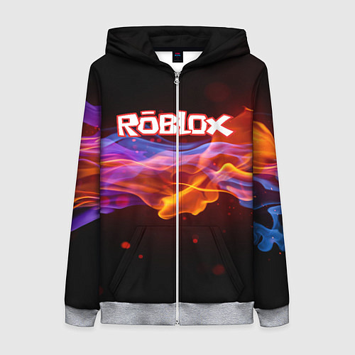 Женская толстовка на молнии ROBLOX / 3D-Меланж – фото 1