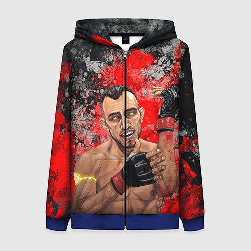 Женская толстовка на молнии Tony Ferguson / 3D-Синий – фото 1