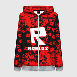 Толстовка на молнии женская Roblox, цвет: 3D-меланж