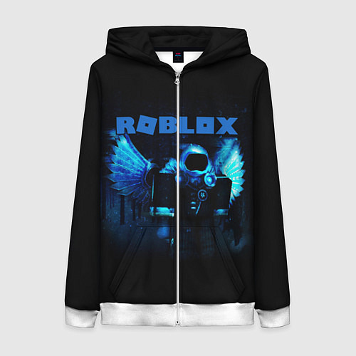 Женская толстовка на молнии ROBLOX / 3D-Белый – фото 1