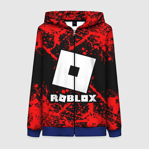 Женская толстовка на молнии Roblox / 3D-Синий – фото 1