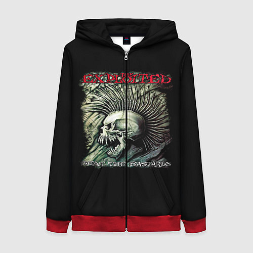 Женская толстовка на молнии The Exploited / 3D-Красный – фото 1