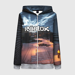 Толстовка на молнии женская ROBLOX, цвет: 3D-меланж