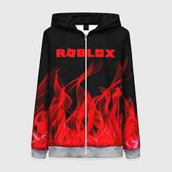 Толстовка на молнии женская ROBLOX, цвет: 3D-меланж