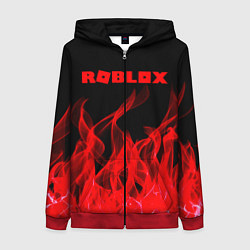 Толстовка на молнии женская ROBLOX, цвет: 3D-красный
