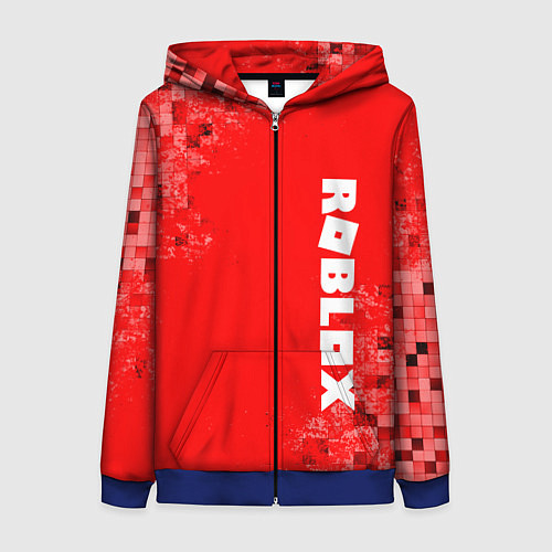 Женская толстовка на молнии ROBLOX / 3D-Синий – фото 1