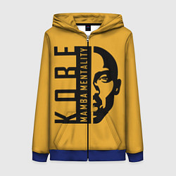 Толстовка на молнии женская Kobe Mamba mentality, цвет: 3D-синий