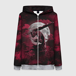 Толстовка на молнии женская BERSERK, цвет: 3D-меланж