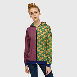 Толстовка на молнии женская ГИЮ ТОМИОКА, цвет: 3D-синий — фото 2