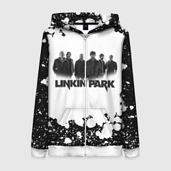 Толстовка на молнии женская LINKIN PARKспина, цвет: 3D-белый