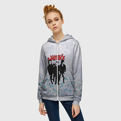 Женская толстовка на молнии The Matrixx / 3D-Меланж – фото 3