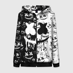 Толстовка на молнии женская Fortnite & Marshmello, цвет: 3D-черный