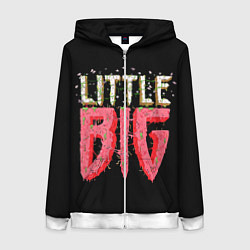 Толстовка на молнии женская Little Big, цвет: 3D-белый