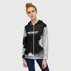Толстовка на молнии женская Detroit:Become Human, цвет: 3D-меланж — фото 2