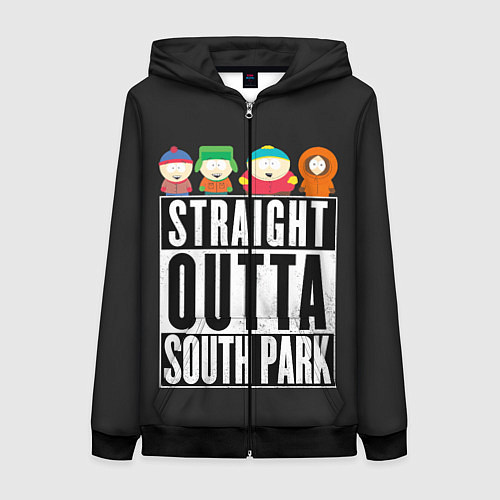 Женская толстовка на молнии South Park / 3D-Черный – фото 1