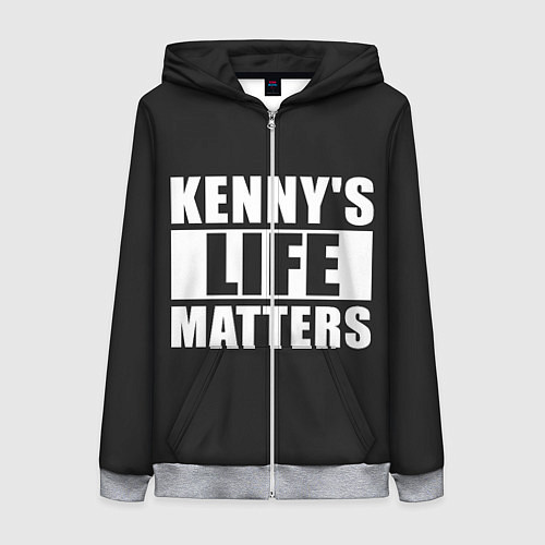 Женская толстовка на молнии KENNYS LIFE MATTERS / 3D-Меланж – фото 1